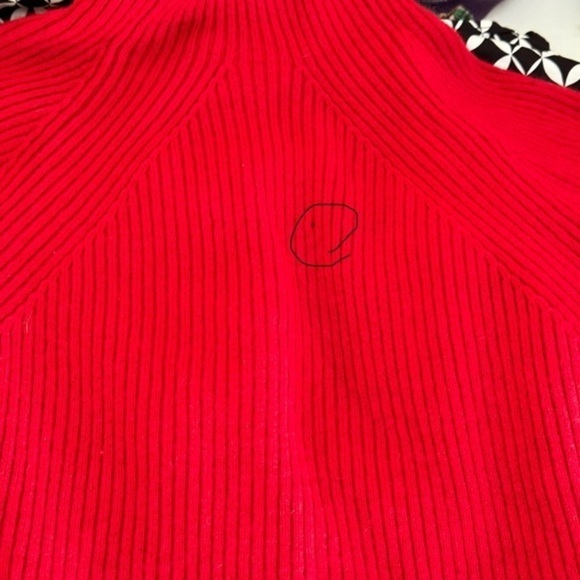 Price Drop!!🖤!! ERDOS PURE CASHMERE SWEATER PULLOVER SUPER SOFT DEEP RED size M - Picture 7 of 7